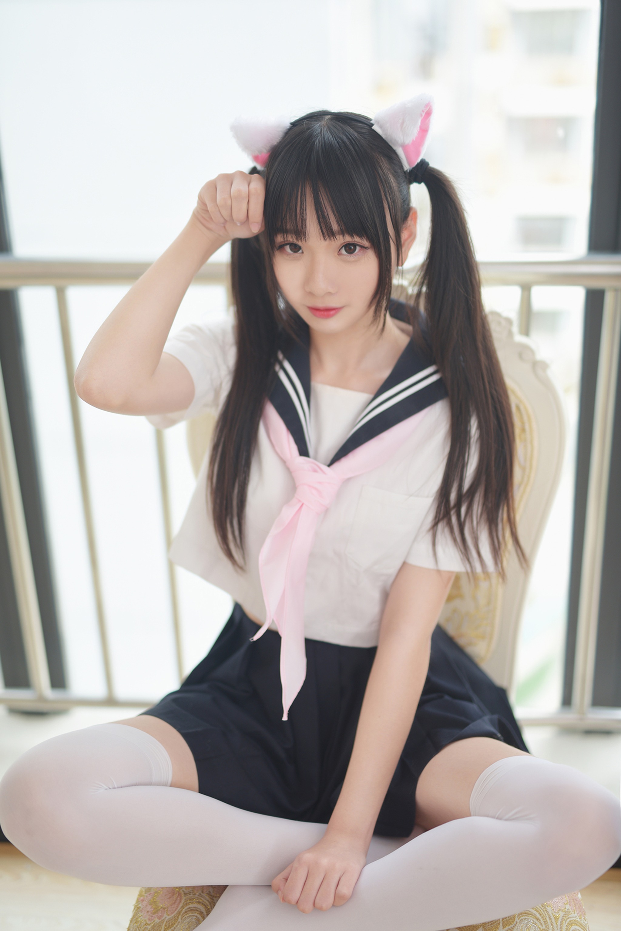 图片[1]-风之领域 – NO.198 水手服的喵喵酱 [50P]-XikXak